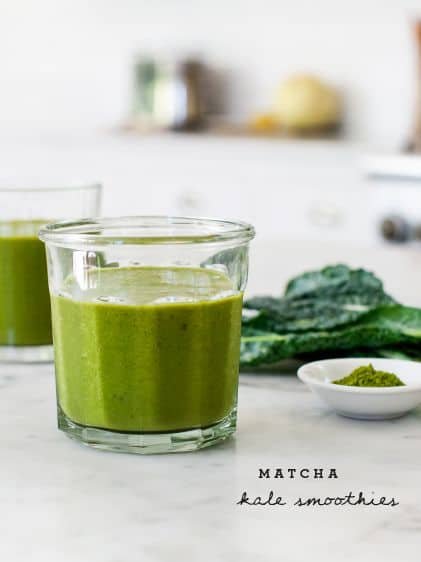 Matcha Kale and Peach Smoothie recipe
