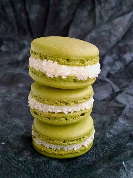 matcha peach macaron recipe