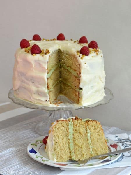 matcha vanilla layer cake recipe