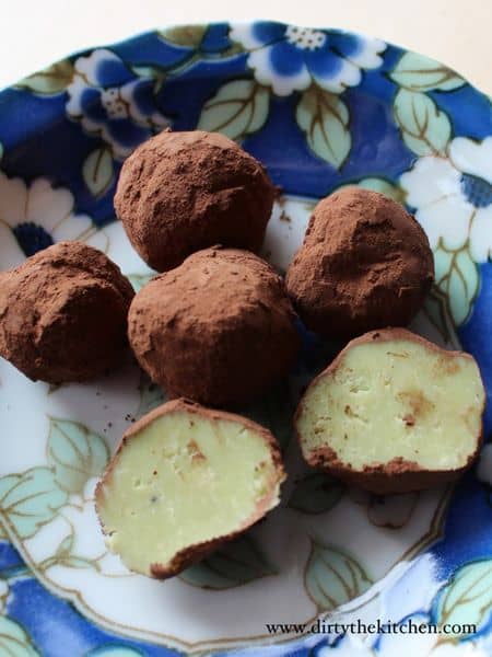 recipe for matcha truffles
