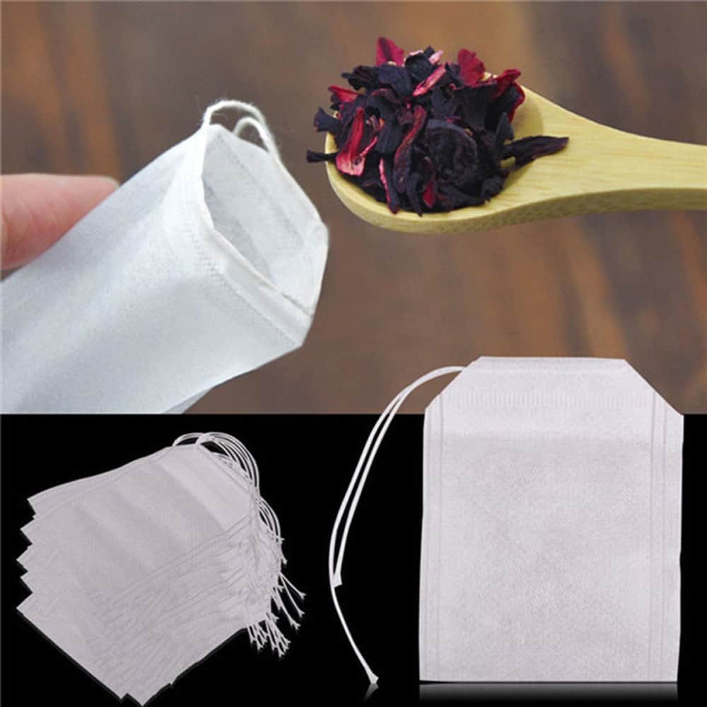 Empty Tea Bags With String Seal For Loose Pack Of 100 Let S Empty Teabags For Loose Tea
