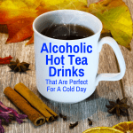 Hot alcoholic tea drink