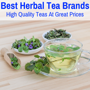 A cup of top brand herbal tea