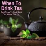 Teapot and cup at night