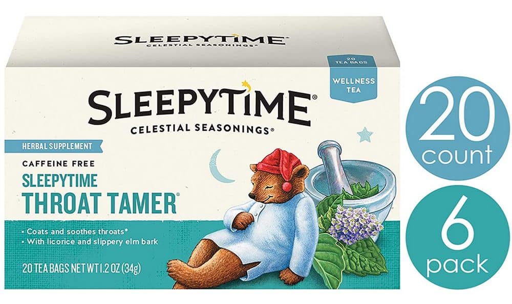 Celestial Seasonings Wellness Tea Sleepytime Throat Tamer