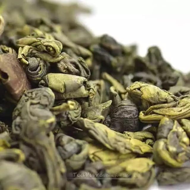 Teavivre Organic Gunpowder Green Tea (Zhu Cha)